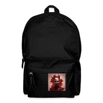 Horror Chic: Stylisches T-Shirt für Halloween-Fans - Rucksack - Schwarz - Vorne