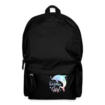 Dolphin Girl Beach Vacation Marine Biology - Rucksack - Schwarz - Vorne