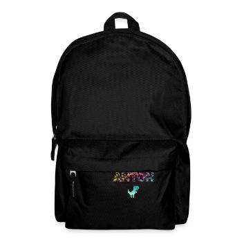 ANTON - Beautiful boy name with dinosaur - Backpack - black - Front
