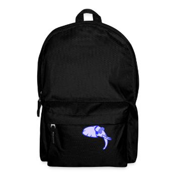 Cool DJ Elephant Music Fun Club Head - Backpack - black - Front