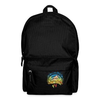 Bunter Vogel - Rucksack - Schwarz - Vorne