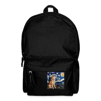 Akita Van Gogh - Rucksack - Schwarz - Vorne