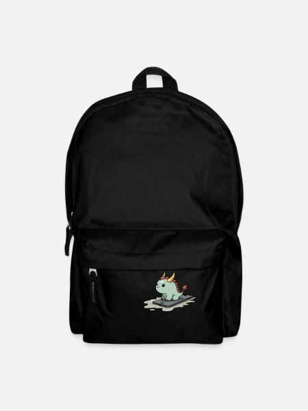 cute mythical creature on an iphone - Rucksack - Schwarz
