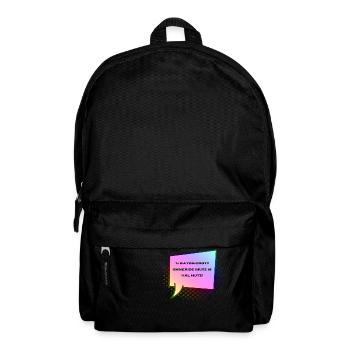 Plattdeutsch Ein bisschen Verstand unter Mütze - Rucksack - Schwarz - Vorne
