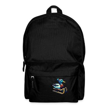 Coole Ente Winter - Rucksack - Schwarz - Vorne