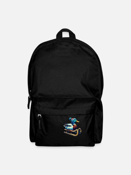 Coole Ente Winter - Rucksack - Schwarz