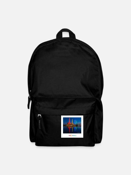 Buntes Kraftwerk Wolfsburg - Rucksack - Schwarz