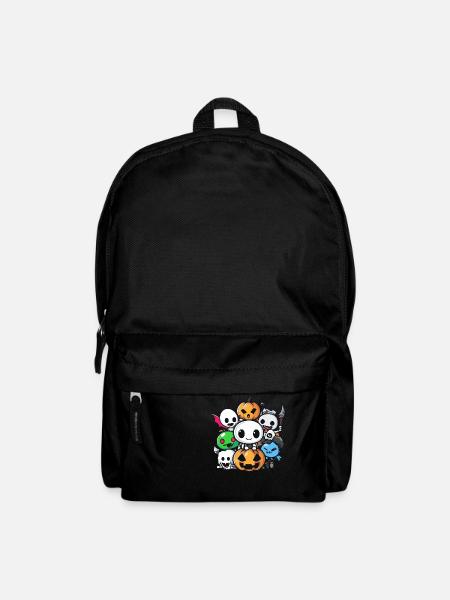 Halloween Party Figuren Comic - Rucksack - Schwarz