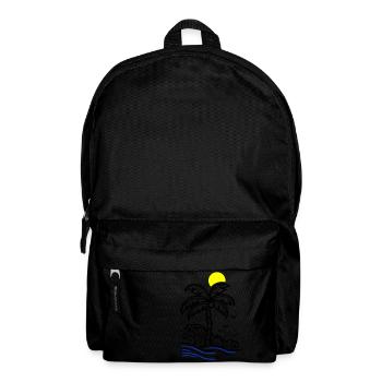 Palm Tree Holidays Beach Summer - Backpack - black - Front