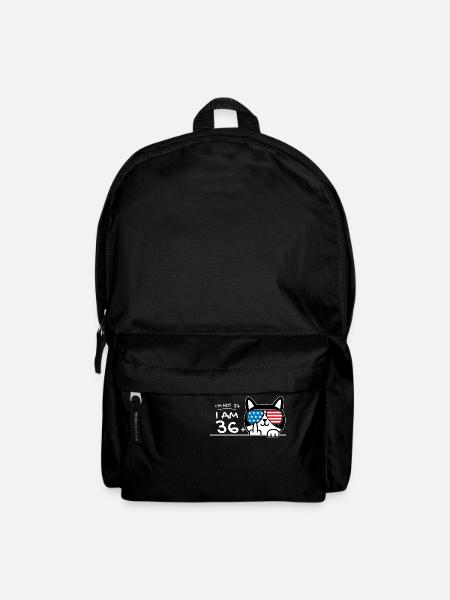Je n’ai pas 37 ans, j’ai 36 ans plus 1 majeur Cat Flip - Sac à dos - noir