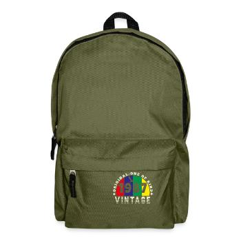 Vintage 1987 Retro - Bursdag - Backpack - olive green - Front
