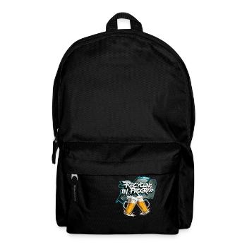 Recycling ist in vollem Gange - Rucksack - Schwarz - Vorne