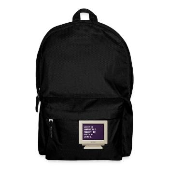 CRT Design - Was für eine schreckliche Nacht, um einen Fluch zu haben - Rucksack - Schwarz - Vorne