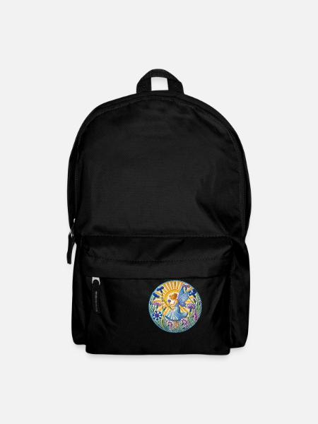 Blaue Kornblumenfee - Rucksack - Schwarz