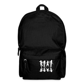 Four Women Dancing Shadow Reflection Silhouette - Backpack - black - Front