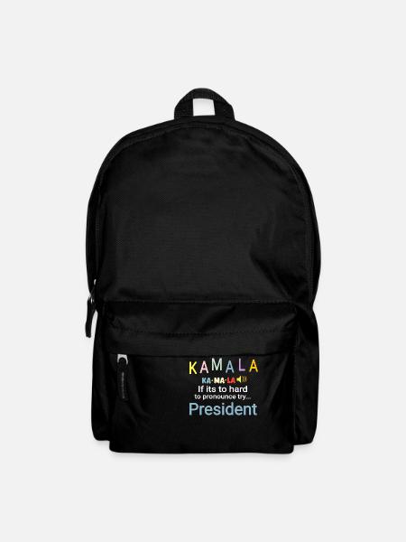 Schwer auszusprechen Kamala Präsident bunt - Rucksack - Schwarz