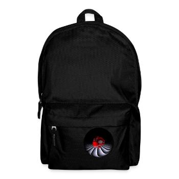 Design mit Fisheye-Kamera - Rucksack - Schwarz - Vorne
