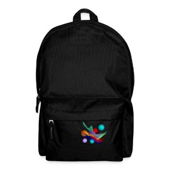 Design mit bicubic waves - Rucksack - Schwarz - Vorne