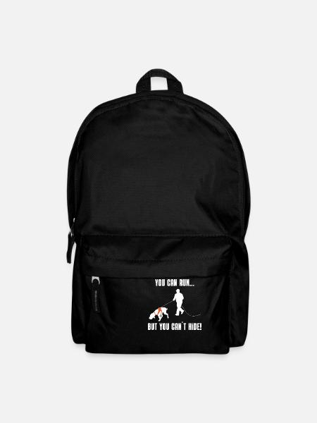 You can run but you can´t hide! - Rucksack - Schwarz