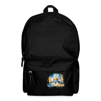 Iconic Dome of the Rock Illustration - Backpack - black - Front