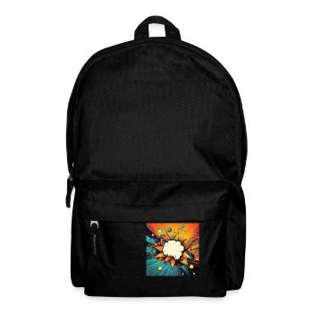Vibrant Abstract Explosive Cloud Design - Backpack - black - Front