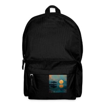 Sonnenuntergang - Rucksack - Schwarz - Vorne