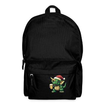 Dinosaurier triceratops Weihnachten Bier - Rucksack - Schwarz - Vorne