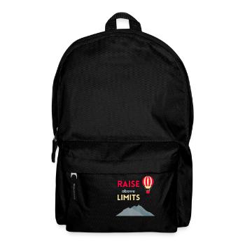 Raise above limits - Backpack - black - Front