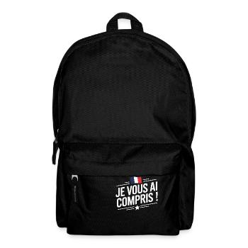 Je vous ai compris - Sac à dos - noir - Devant