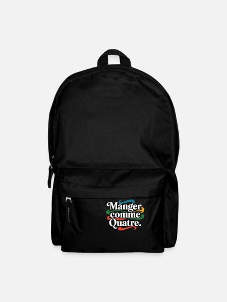 Manger comme quatre - Sac à dos - noir