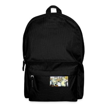 Weihnachten Eisbären Nordpol Rauchen Zigarette de - Rucksack - Schwarz - Vorne