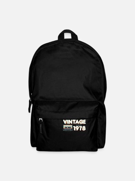 Klassische & nostalgische Musik Geburtstag - Vintage - Rucksack - Schwarz
