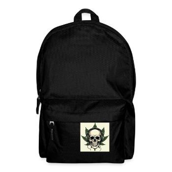 Skull With Headphones - Backpack - black - Front