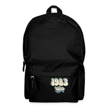 1983 Retro Geschenkidee - Rucksack - Schwarz - Vorne