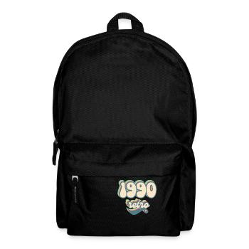 1990 Retro Geschenkidee - Rucksack - Schwarz - Vorne