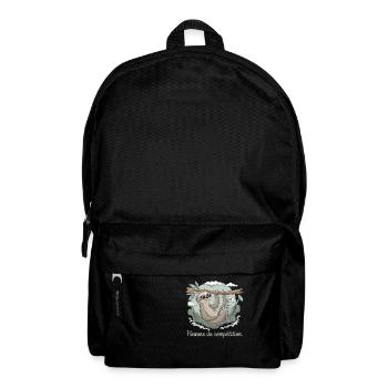 Flemme de compétition - Design détente paresseux - Sac à dos - noir - Devant