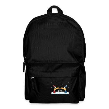 Liebe - Schnee - Winter - Pinguin - Pinguine - Rucksack - Schwarz - Vorne