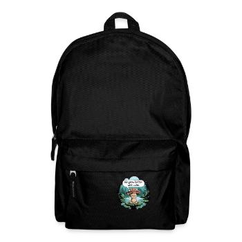 Mit Ruhe wachsen wir besser - Rucksack - Schwarz - Vorne