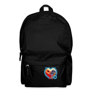 Les deux faces du cœur - Sac à dos - noir - Devant