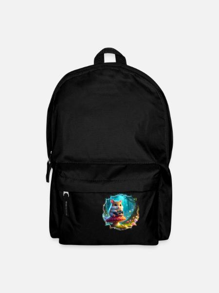 Zocker Hamster - Rucksack - Schwarz