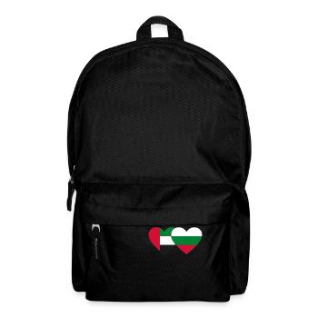 United Arab Emirates Bulgaria Flag Heart - Backpack - black - Front