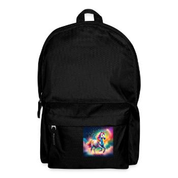 Einhorn Nevina Rainbow - sparkling Unicorn - Rucksack - Schwarz - Vorne