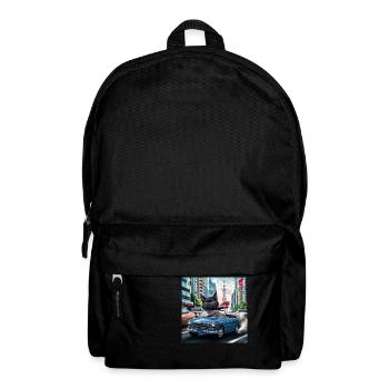 Cat on tour - I love Japan! - Tokyo - Rucksack - Schwarz - Vorne