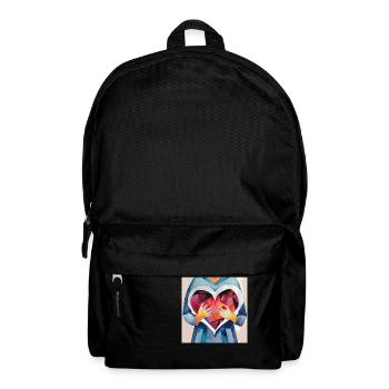 With all my heart - Backpack - black - Front