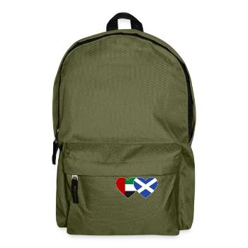 United Arab Emirates Scotland Flag - Backpack - olive green - Front