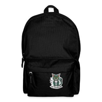 Afterhour T-Shirt, Fun and Edgy Cat Design - Rucksack - Schwarz - Vorne