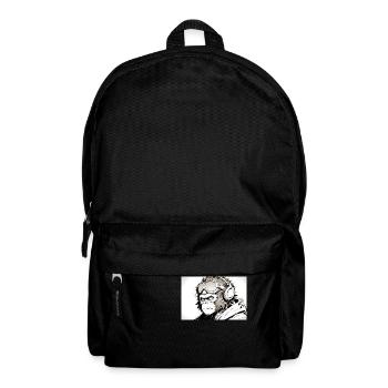 Cooler Affe im futuristischen Stil - Rucksack - Schwarz - Vorne