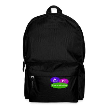 Allez loin dans la procrastination - Sac à dos - noir - Devant