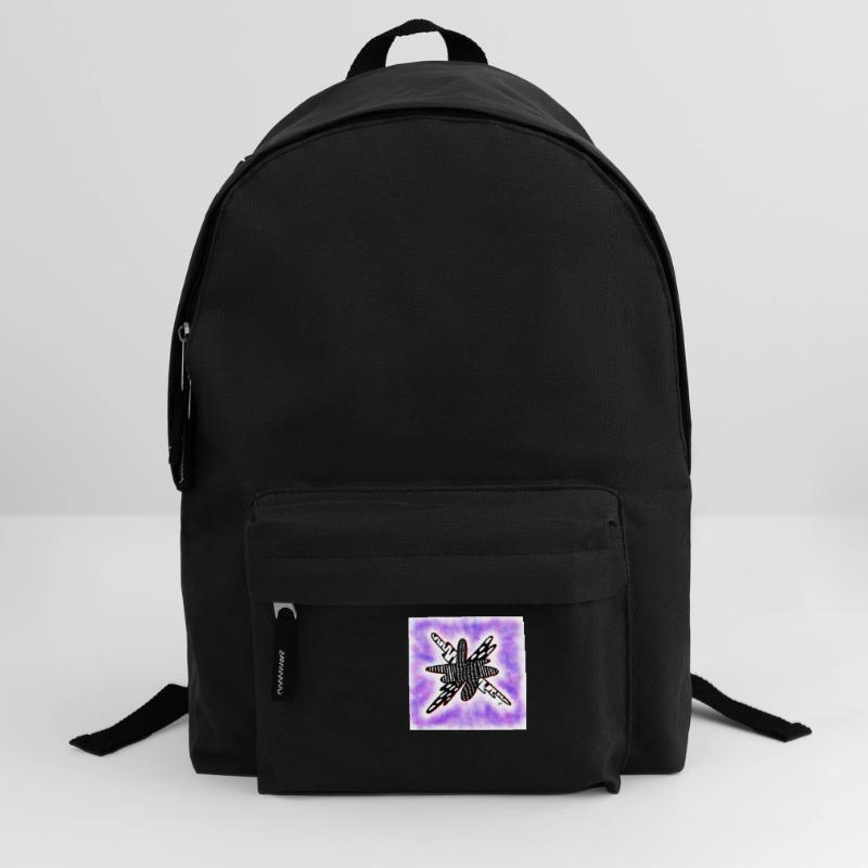 Creative patterned blob on violet Backpack