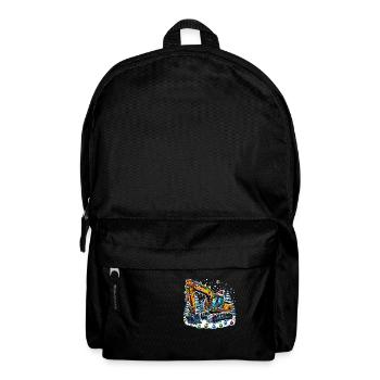 Baggerfahrer Bagger Baustelle Weihnachten - Rucksack - Schwarz - Vorne